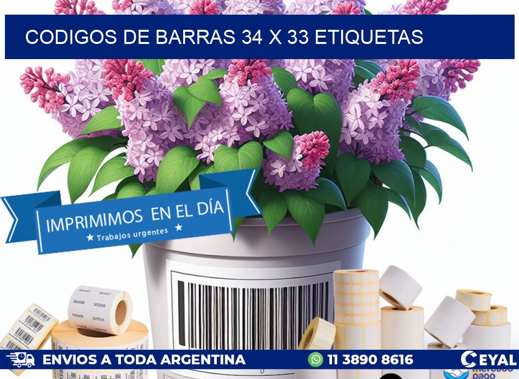 codigos de barras 34 x 33 etiquetas