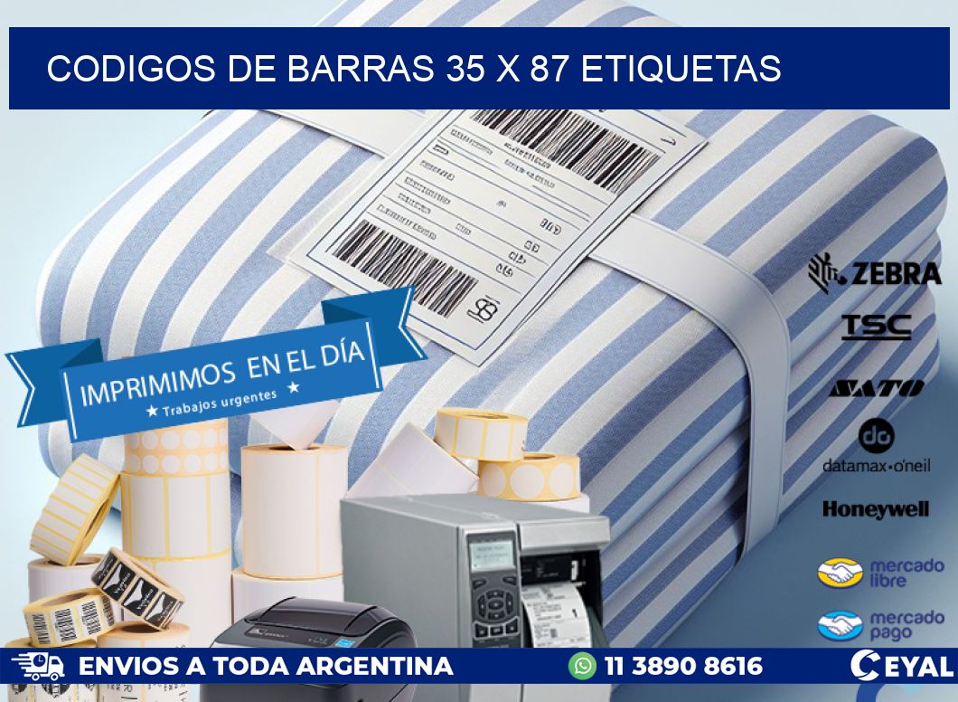 codigos de barras 35 x 87 etiquetas