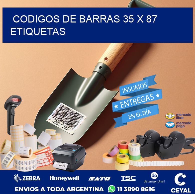 codigos de barras 35 x 87 etiquetas