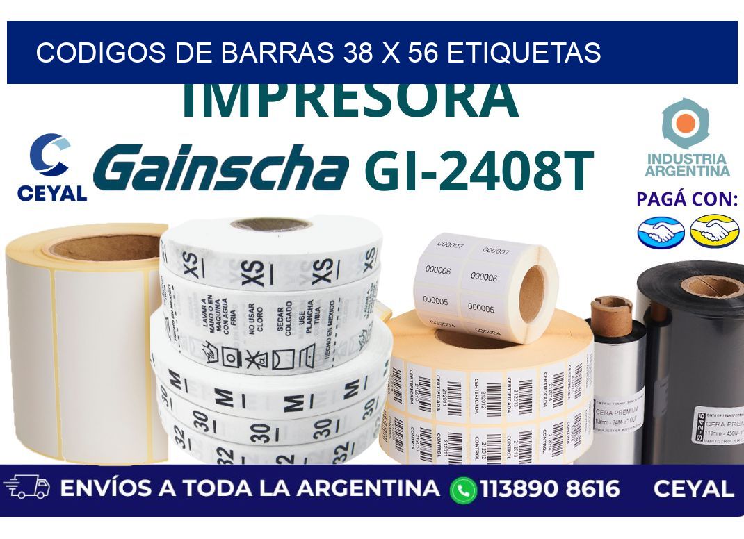 codigos de barras 38 x 56 etiquetas