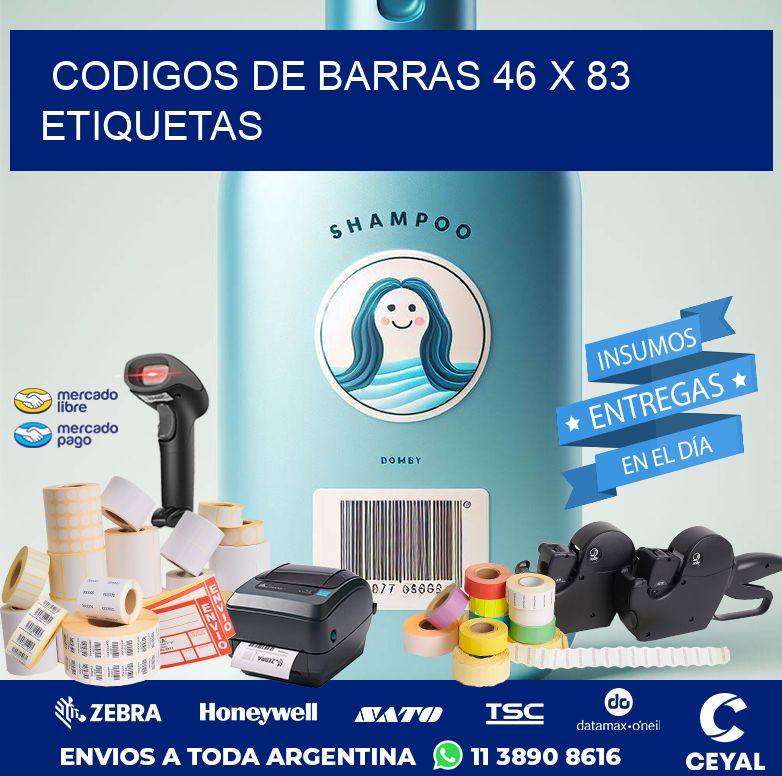 codigos de barras 46 x 83 etiquetas