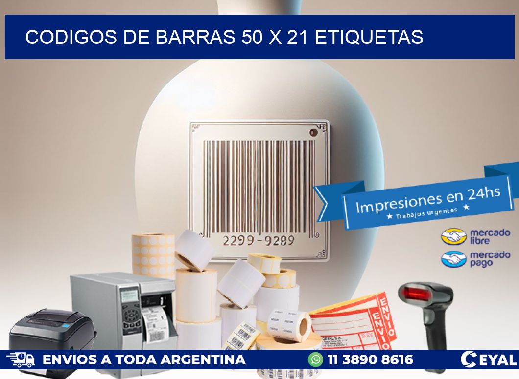codigos de barras 50 x 21 etiquetas