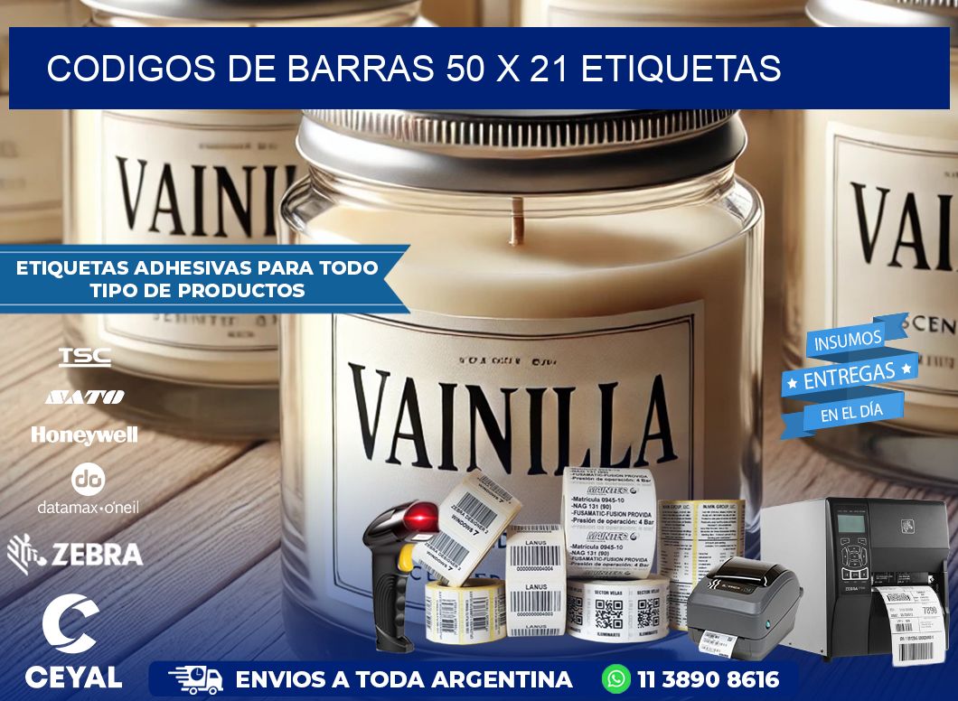 codigos de barras 50 x 21 etiquetas
