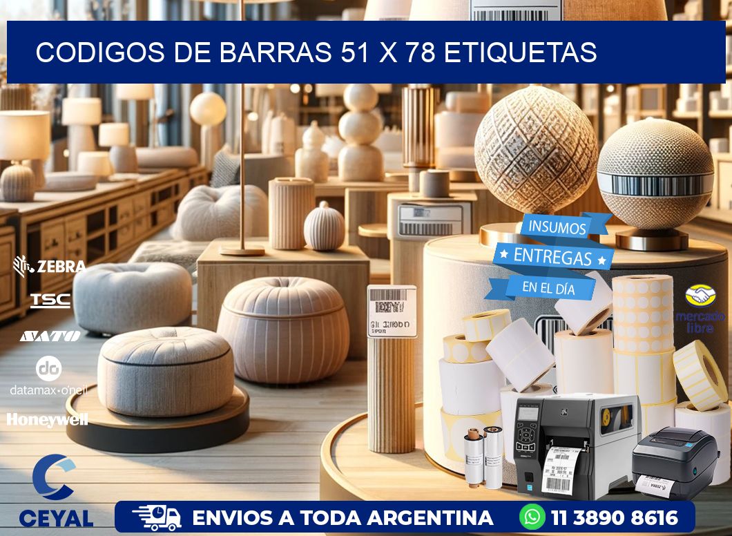 codigos de barras 51 x 78 etiquetas