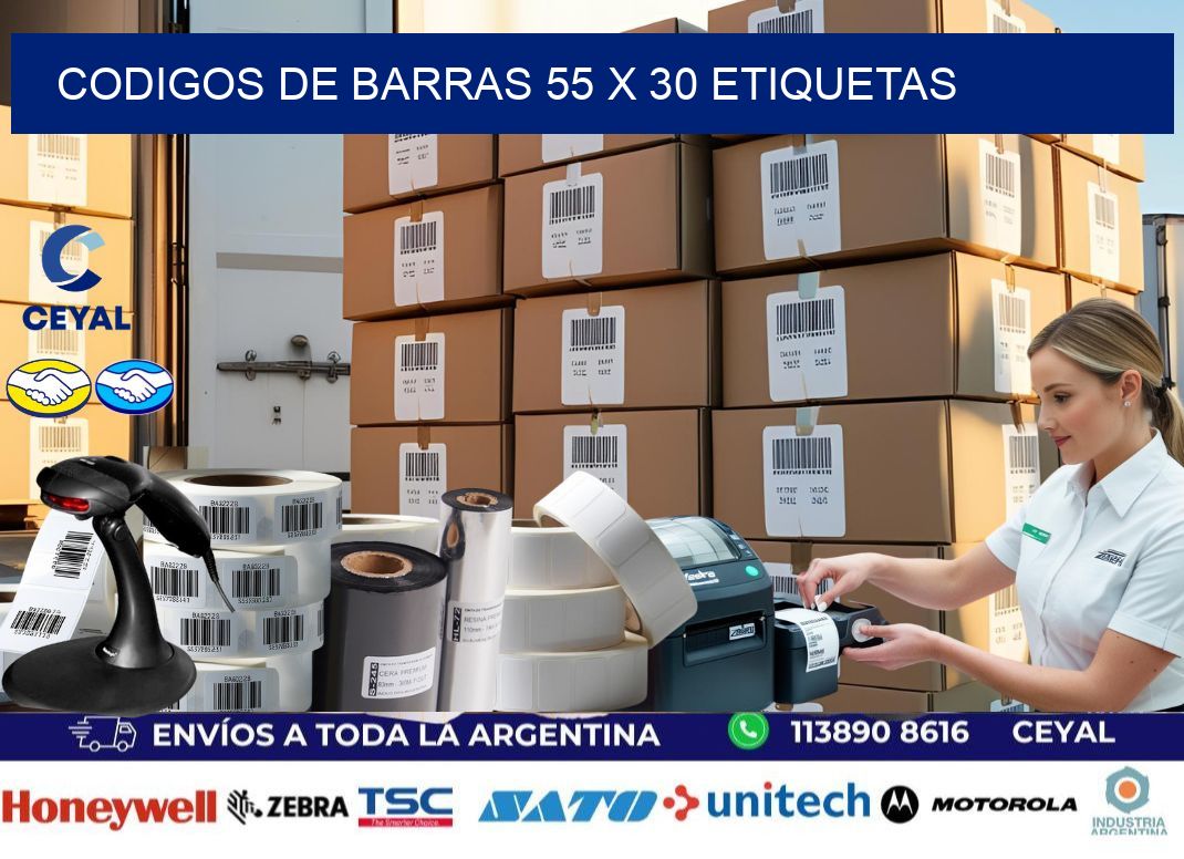 codigos de barras 55 x 30 etiquetas