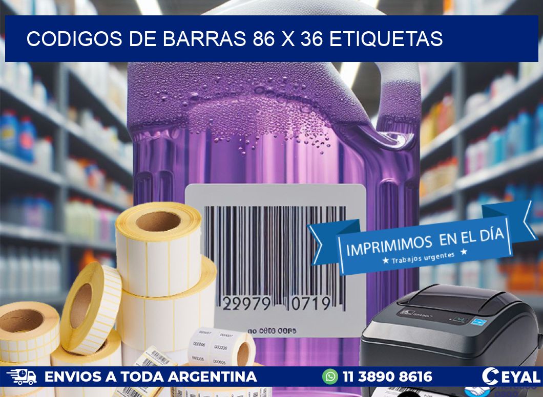 codigos de barras 86 x 36 etiquetas