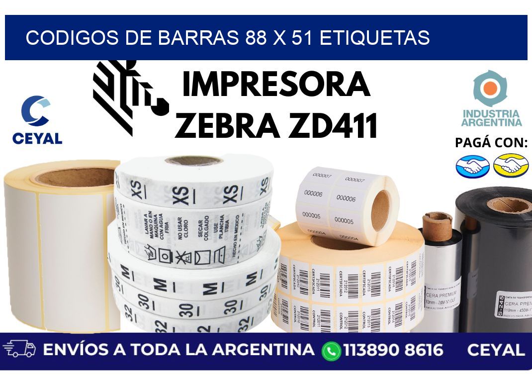 codigos de barras 88 x 51 etiquetas