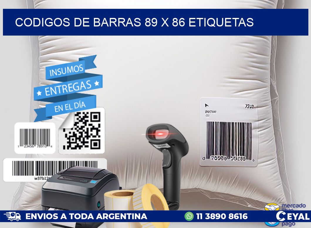 codigos de barras 89 x 86 etiquetas