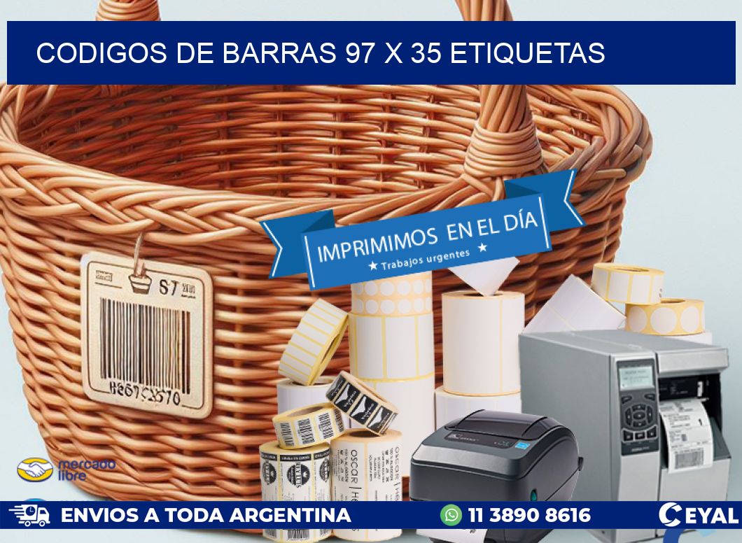 codigos de barras 97 x 35 etiquetas