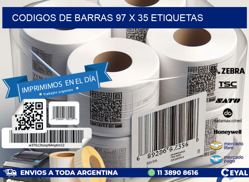 codigos de barras 97 x 35 etiquetas