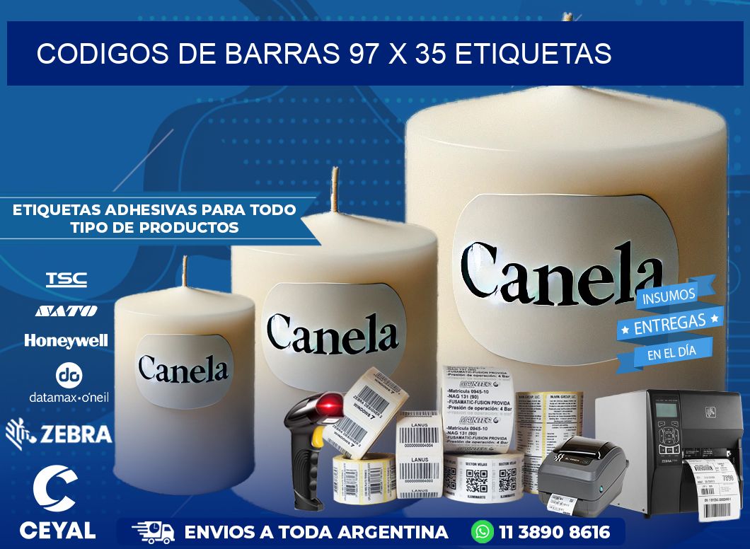 codigos de barras 97 x 35 etiquetas