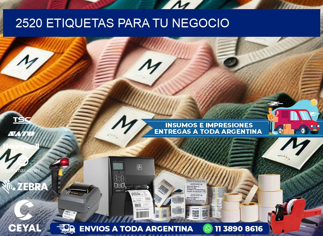 2520 etiquetas para tu negocio