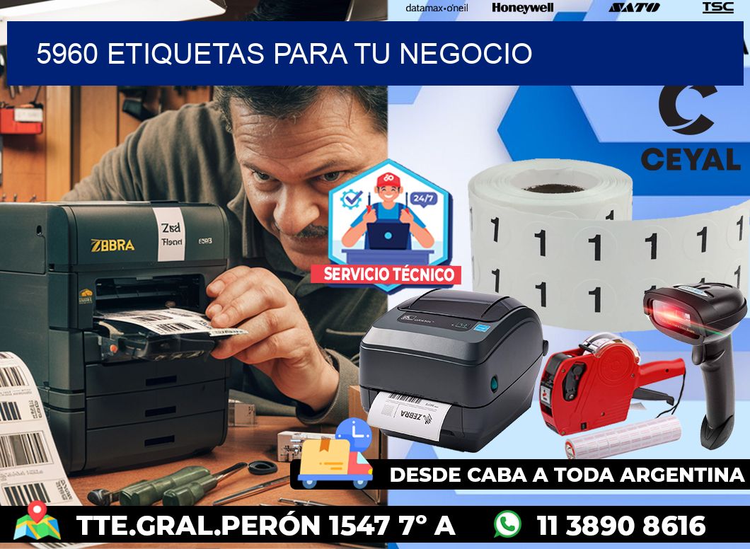 5960 etiquetas para tu negocio