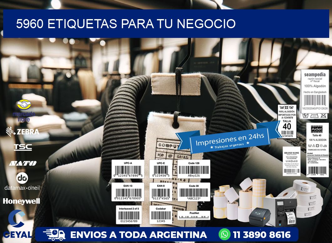 5960 etiquetas para tu negocio
