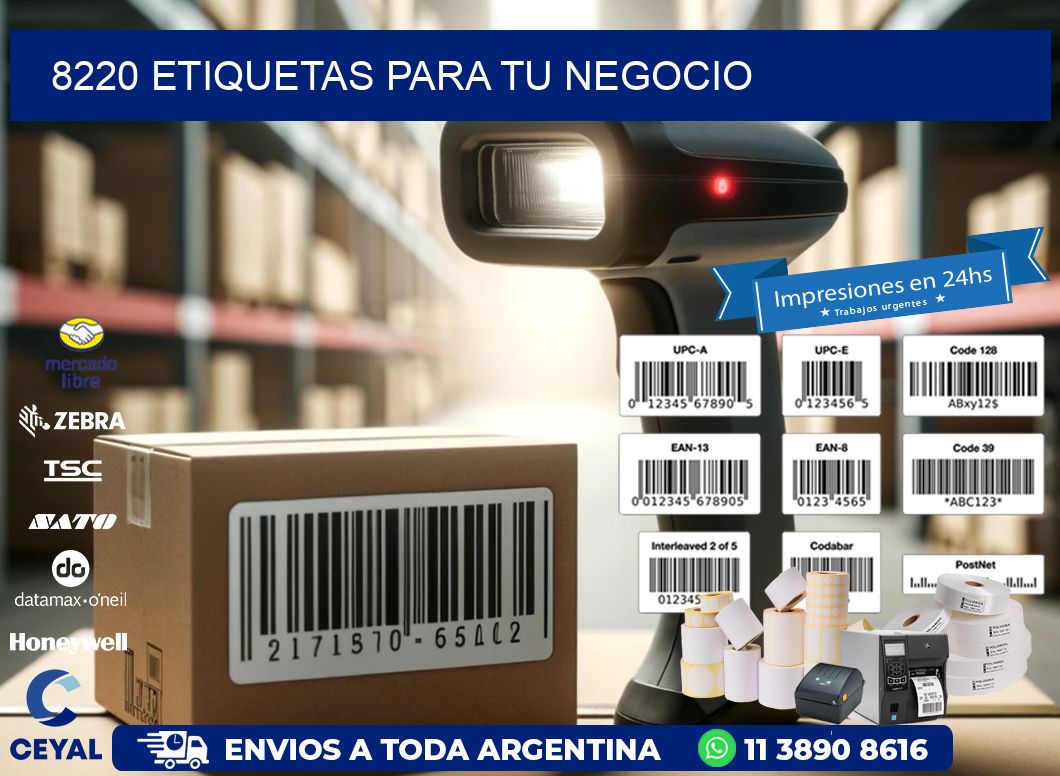 8220 etiquetas para tu negocio