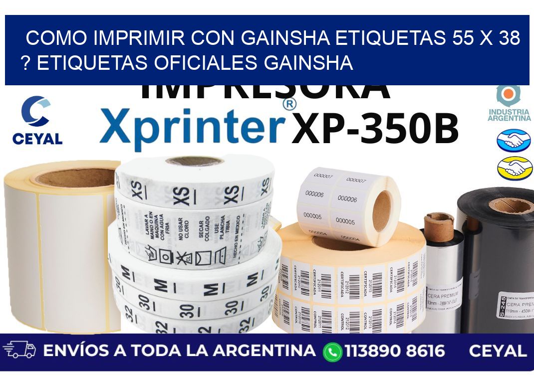 como imprimir con gainsha etiquetas 55 x 38 ? etiquetas oficiales gainsha