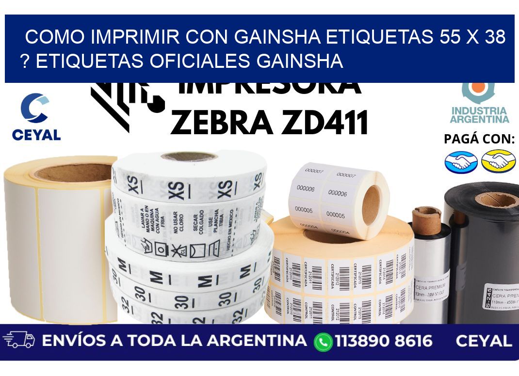 como imprimir con gainsha etiquetas 55 x 38 ? etiquetas oficiales gainsha