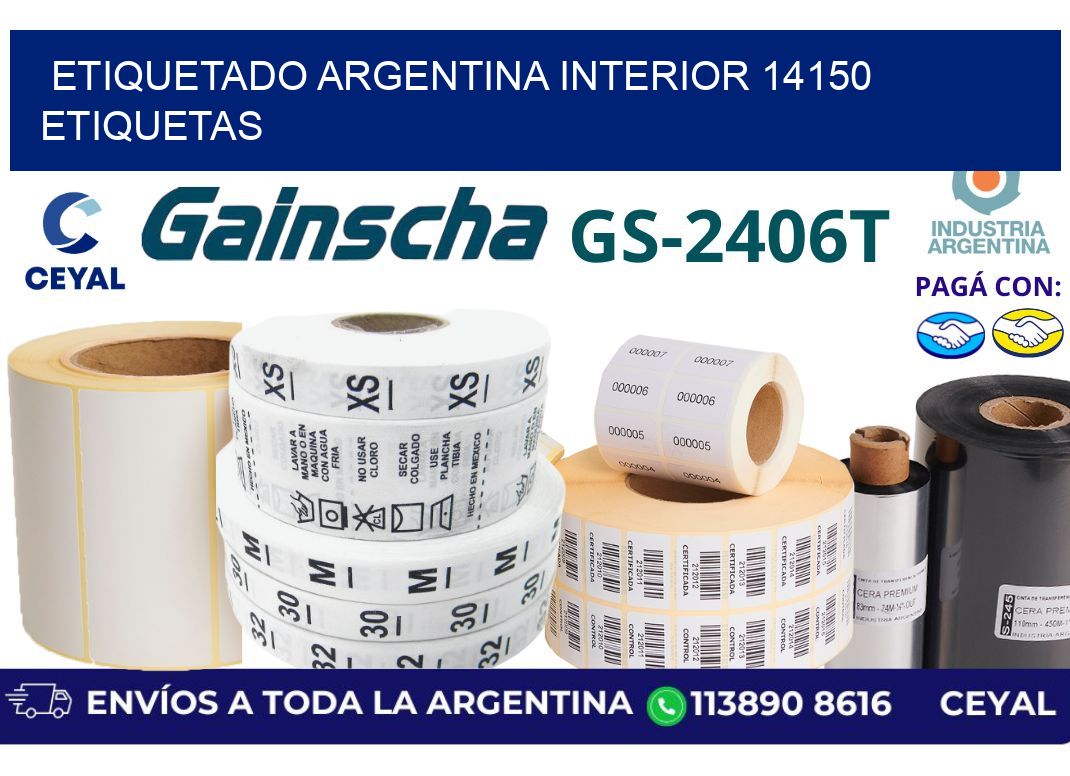 etiquetado argentina interior 14150 etiquetas