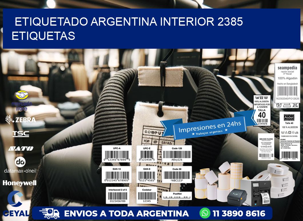 etiquetado argentina interior 2385 etiquetas