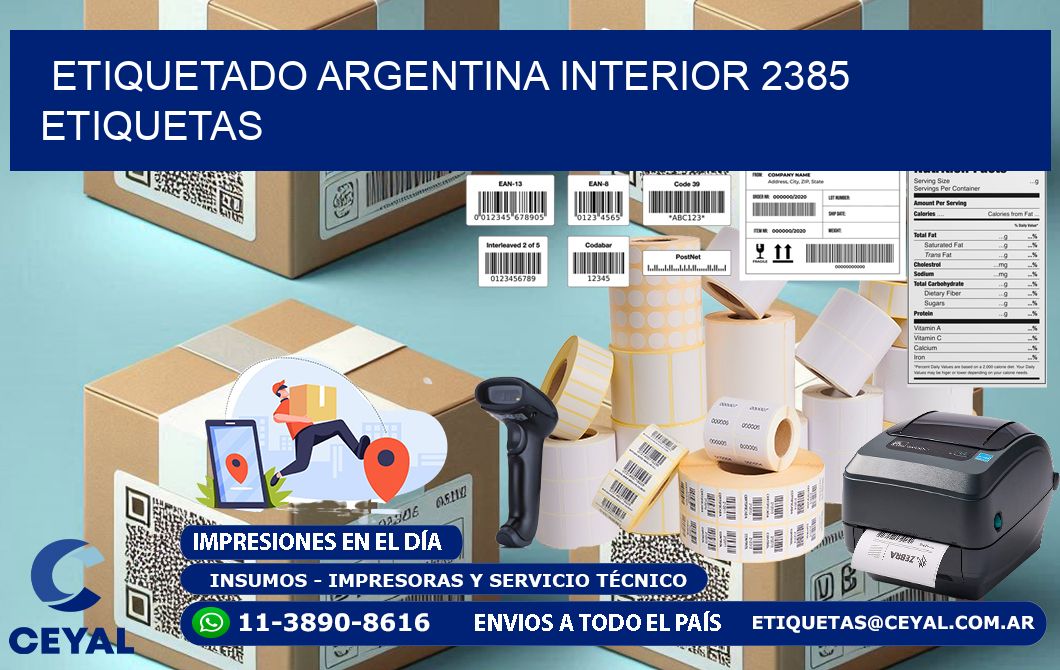 etiquetado argentina interior 2385 etiquetas