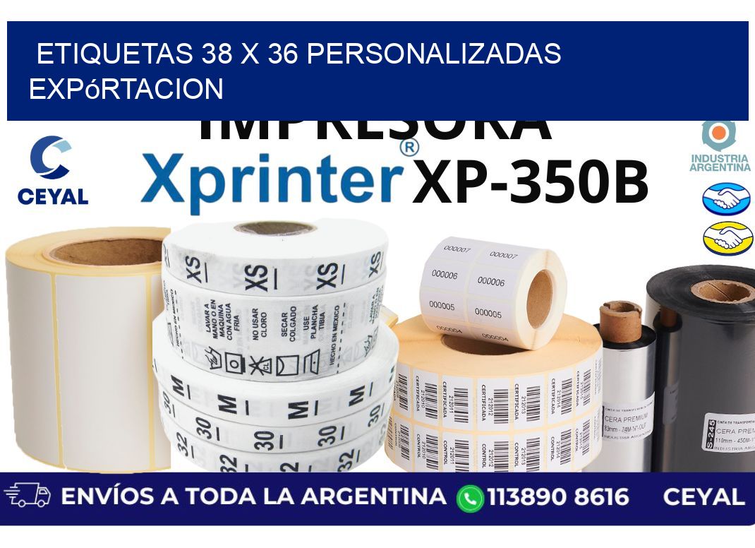 etiquetas 38 x 36 personalizadas expórtacion