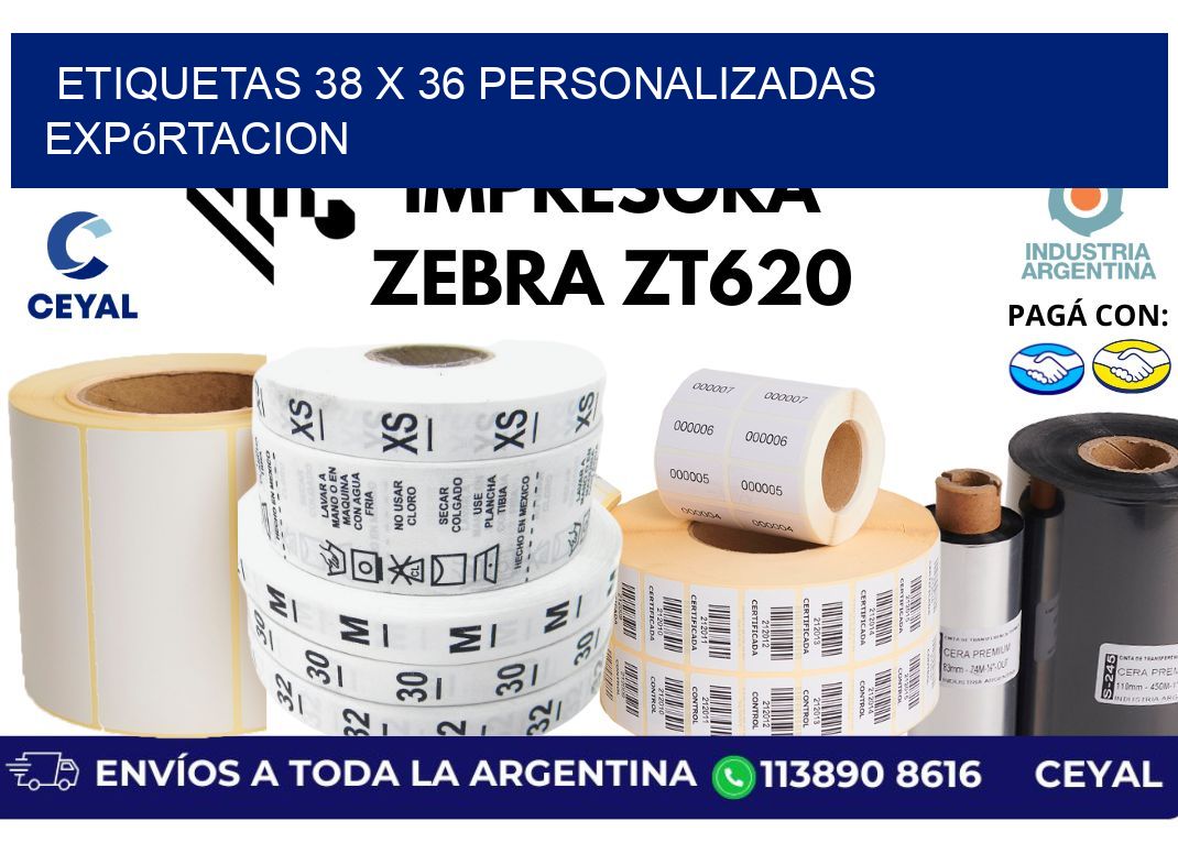etiquetas 38 x 36 personalizadas expórtacion
