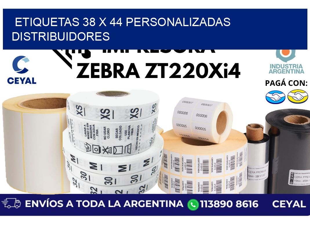 etiquetas 38 x 44 personalizadas distribuidores