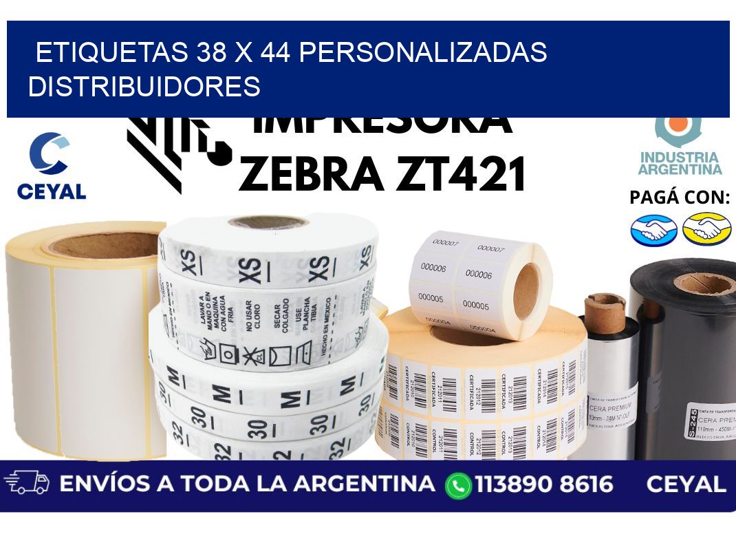 etiquetas 38 x 44 personalizadas distribuidores