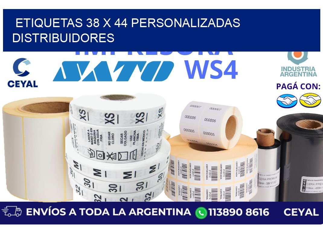 etiquetas 38 x 44 personalizadas distribuidores