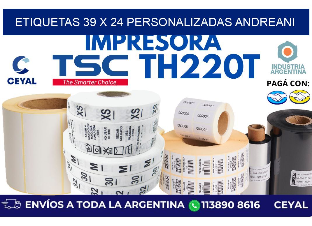 etiquetas 39 x 24 personalizadas andreani