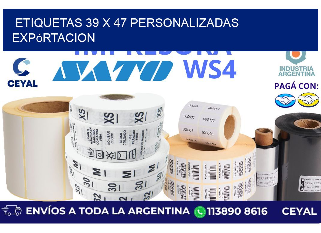 etiquetas 39 x 47 personalizadas expórtacion