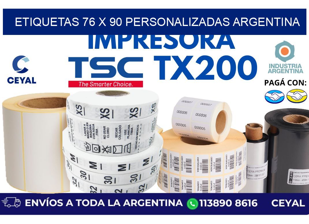 etiquetas 76 x 90 personalizadas argentina
