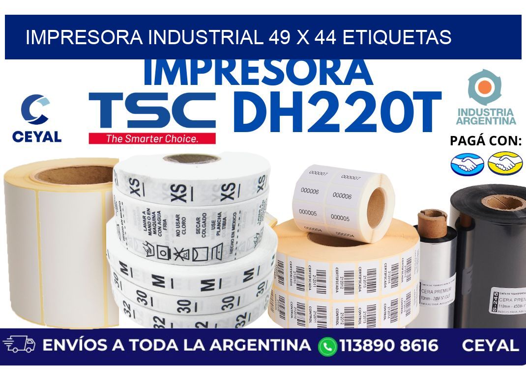 impresora industrial 49 x 44 etiquetas