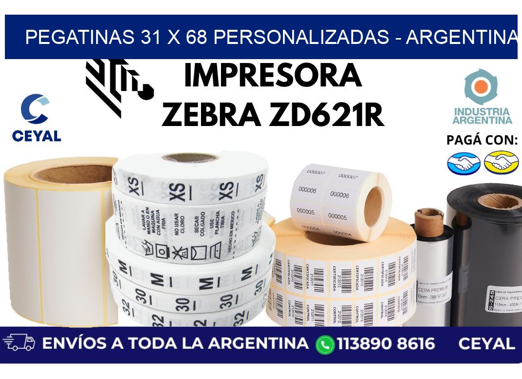 pegatinas 31 x 68 personalizadas – Argentina