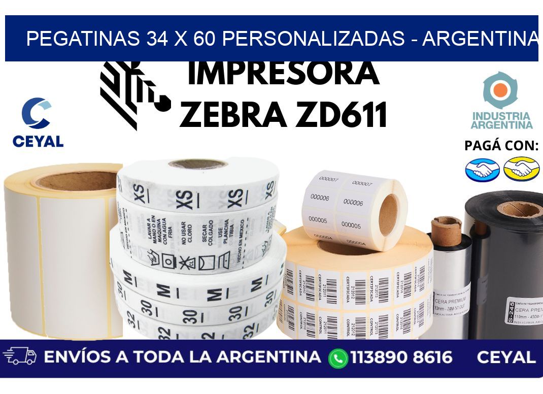 pegatinas 34 x 60 personalizadas – Argentina