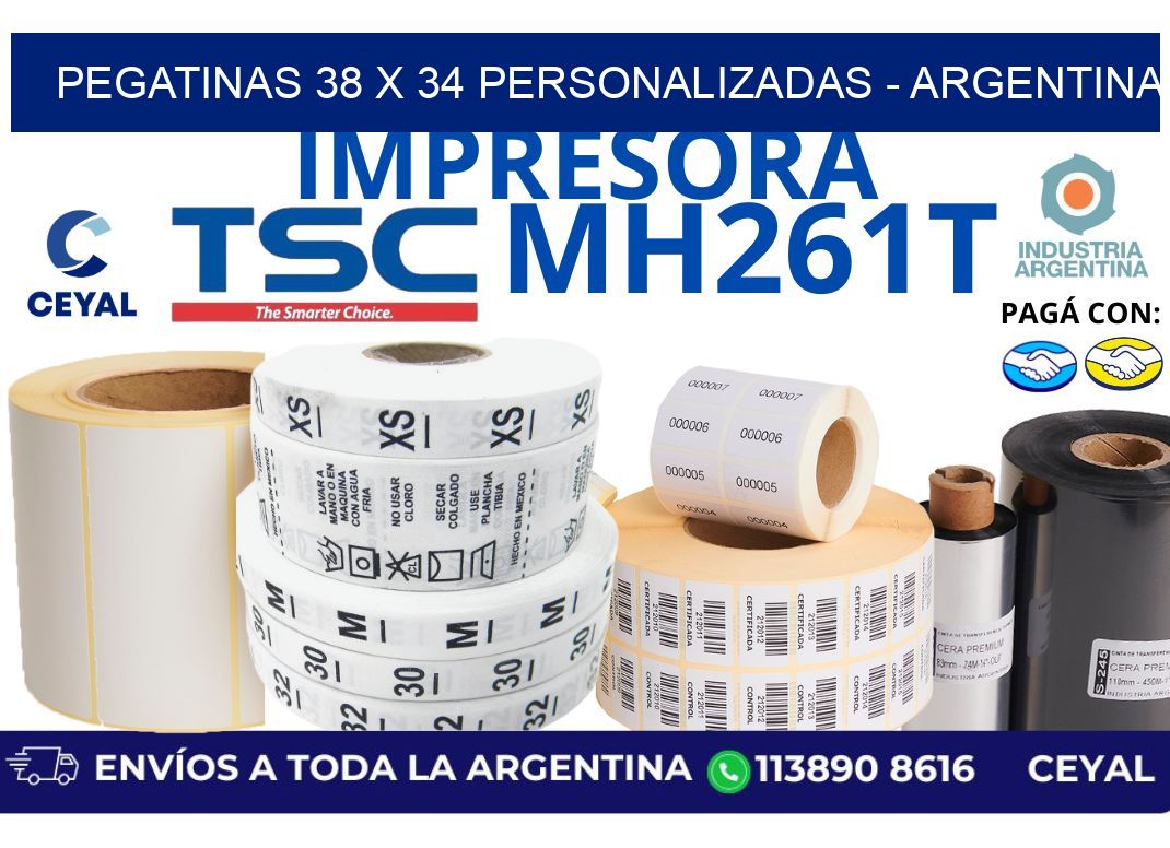pegatinas 38 x 34 personalizadas - Argentina