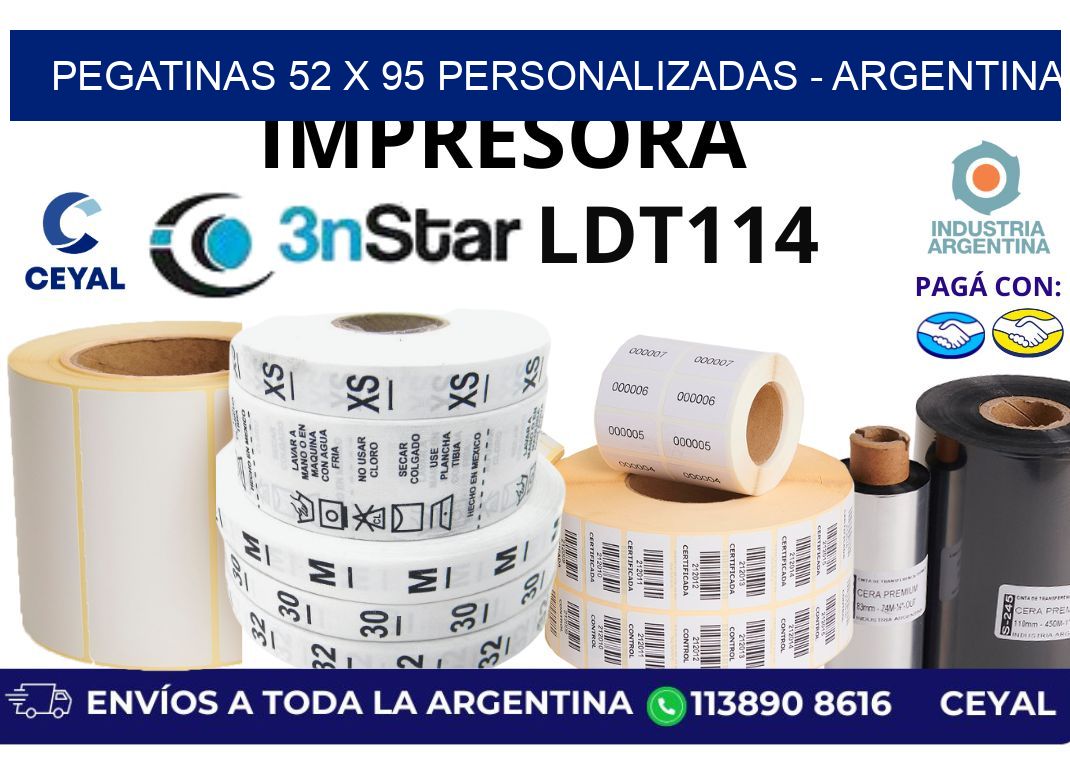 pegatinas 52 x 95 personalizadas – Argentina