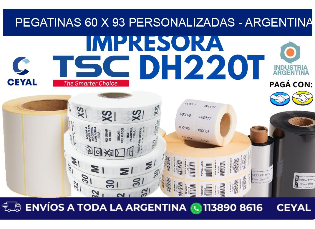 pegatinas 60 x 93 personalizadas - Argentina