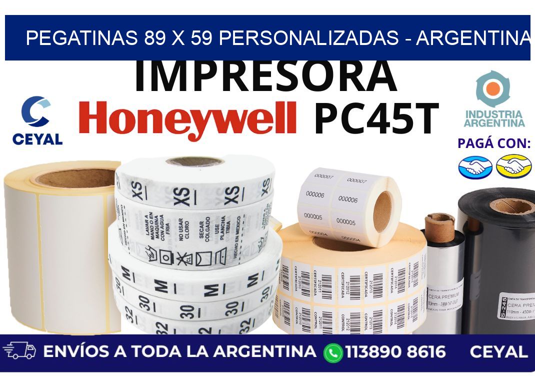 pegatinas 89 x 59 personalizadas - Argentina