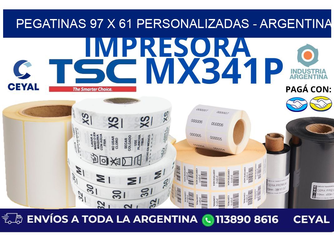 pegatinas 97 x 61 personalizadas – Argentina