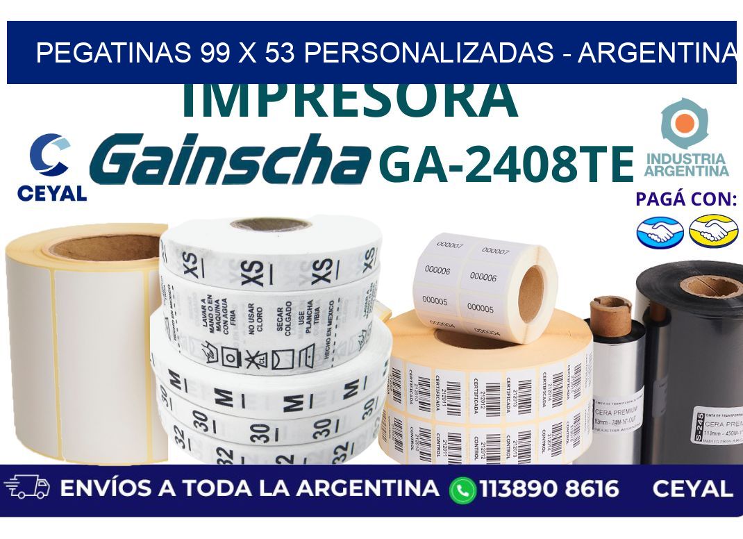 pegatinas 99 x 53 personalizadas - Argentina