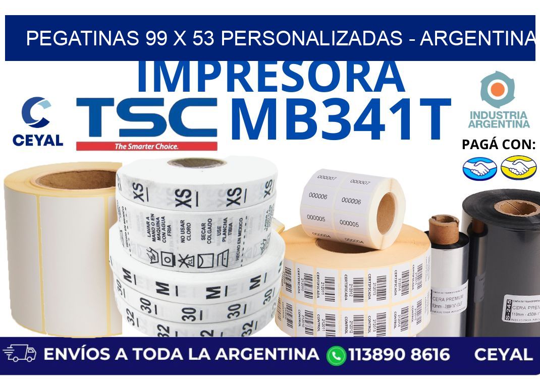 pegatinas 99 x 53 personalizadas - Argentina