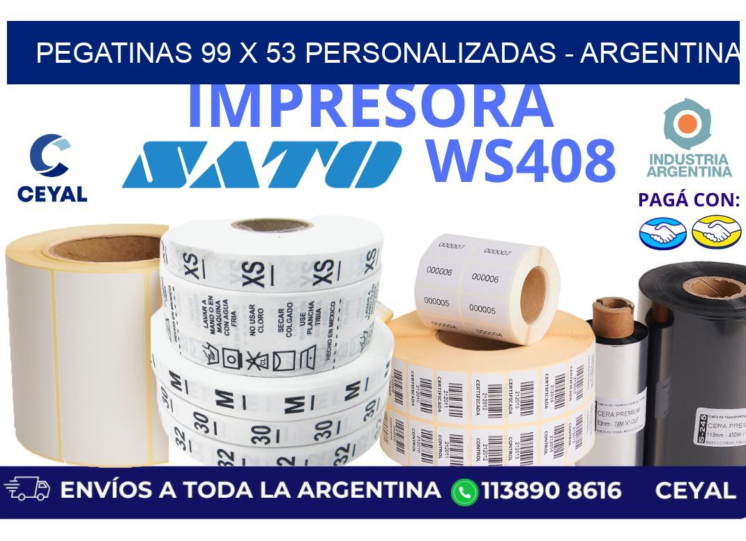 pegatinas 99 x 53 personalizadas – Argentina