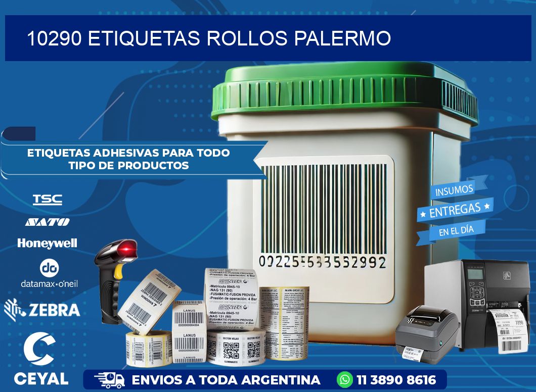 10290 etiquetas rollos PALERMO