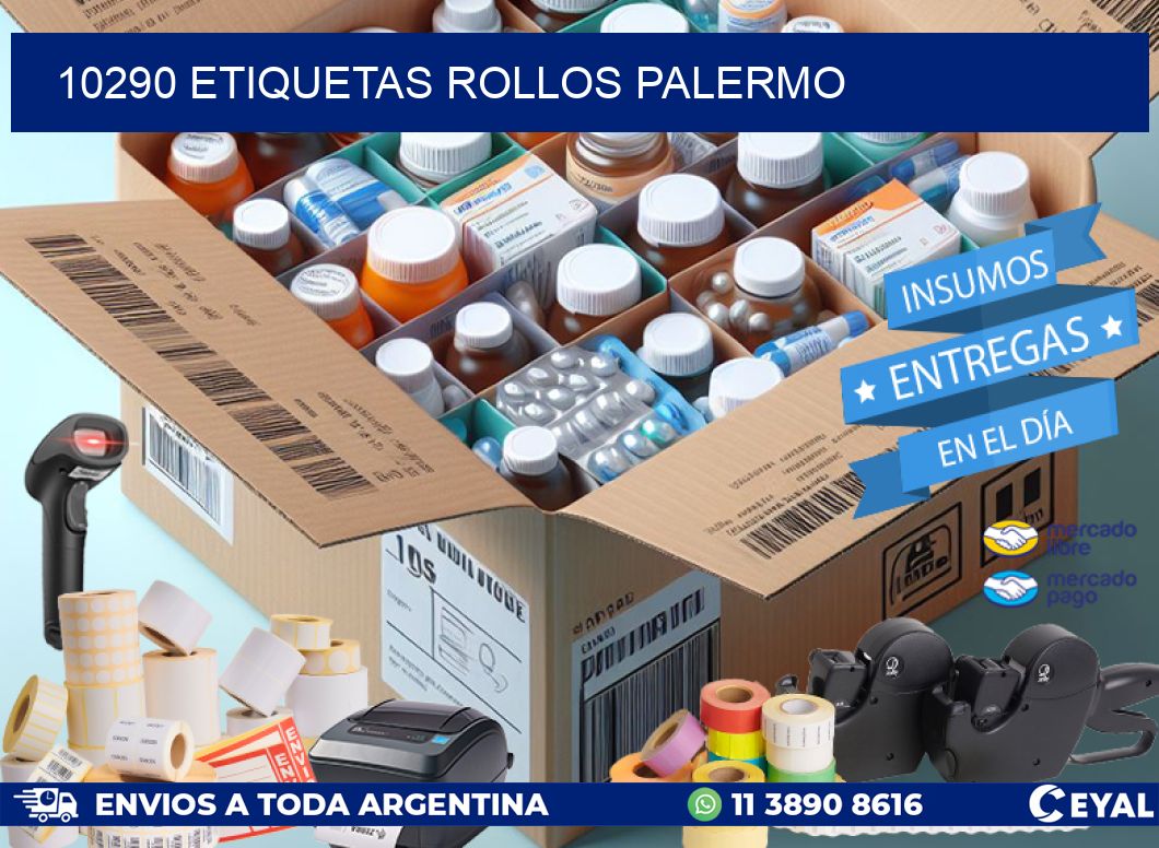 10290 etiquetas rollos PALERMO