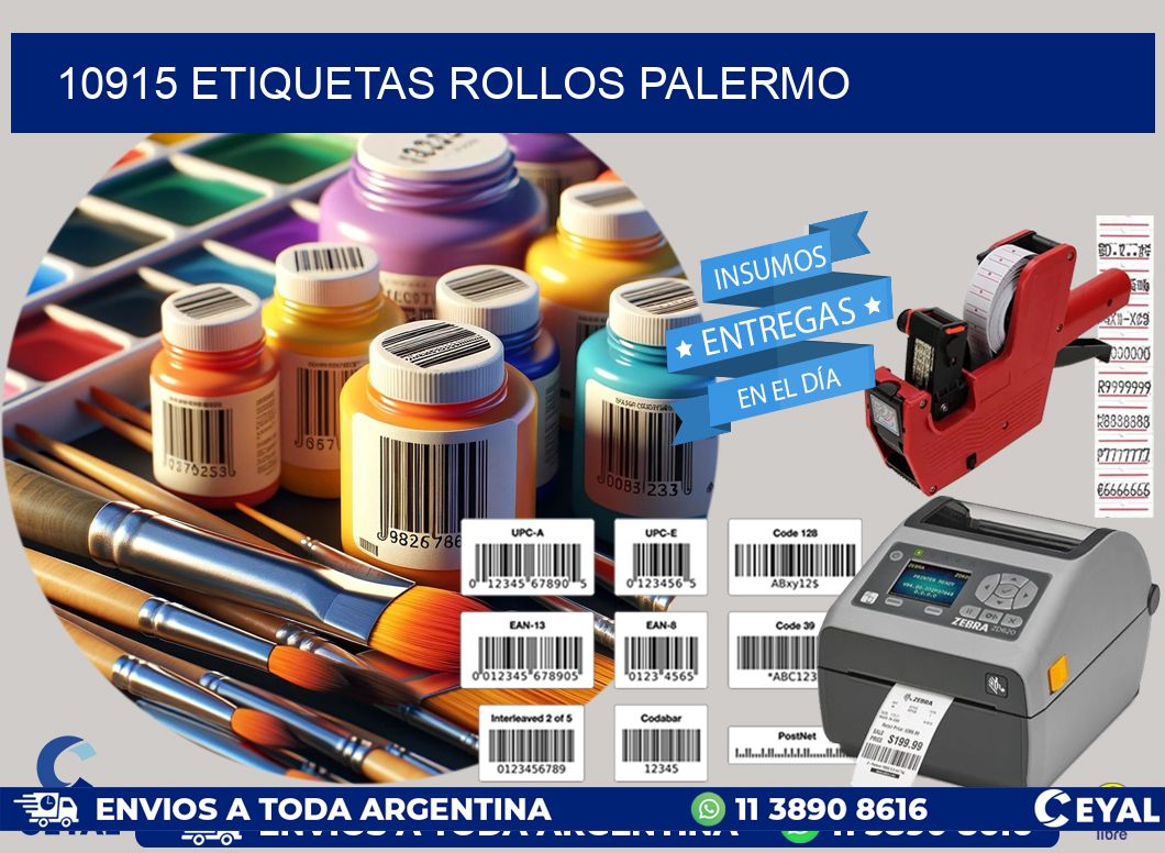 10915 etiquetas rollos PALERMO