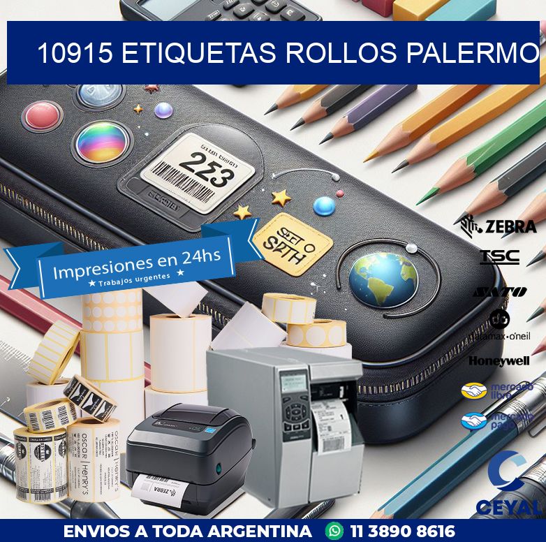 10915 etiquetas rollos PALERMO