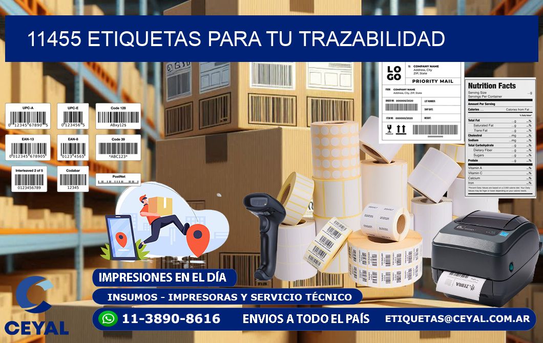 11455 etiquetas para tu trazabilidad