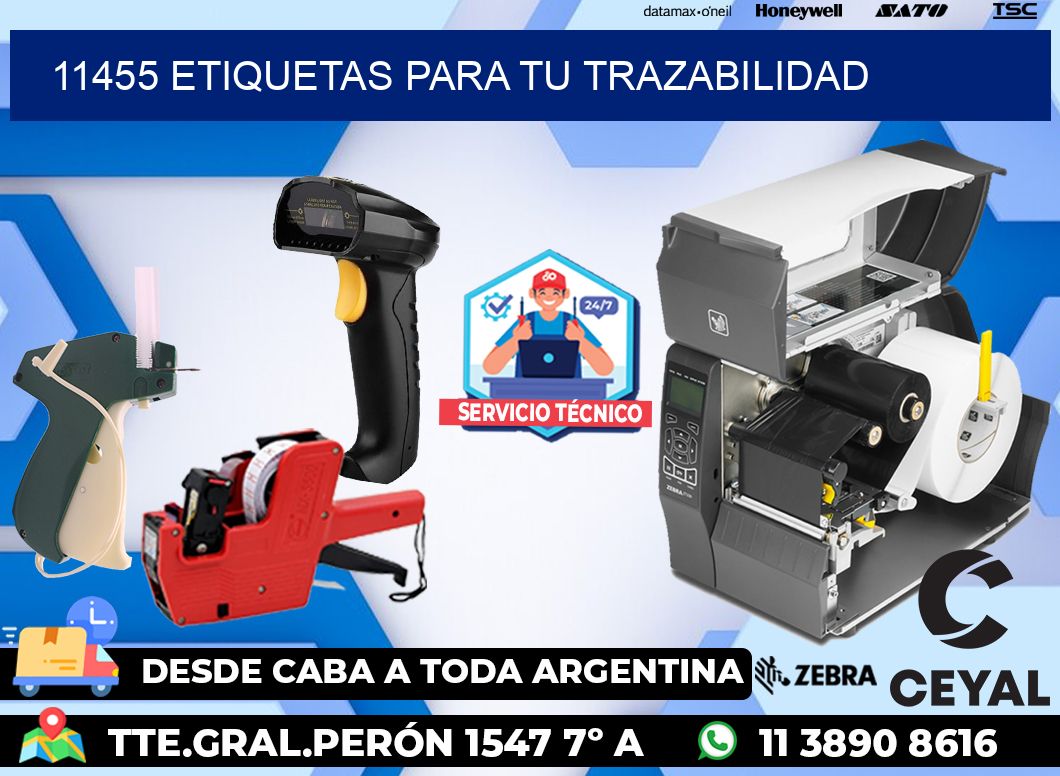 11455 etiquetas para tu trazabilidad