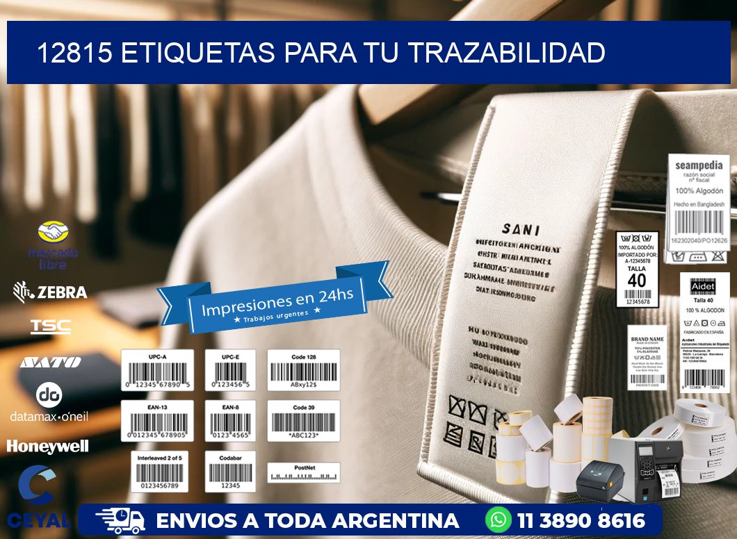 12815 etiquetas para tu trazabilidad